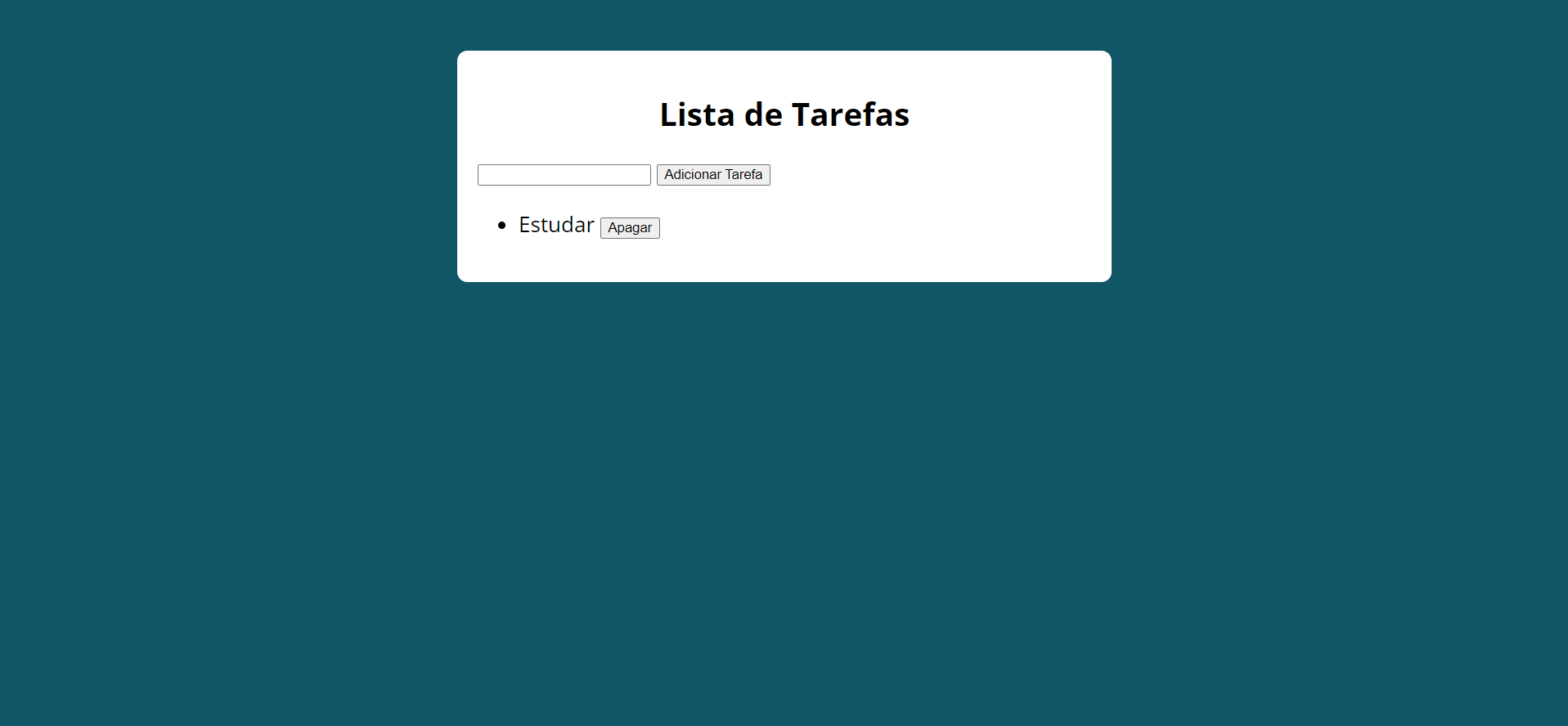 Lista de tarefas